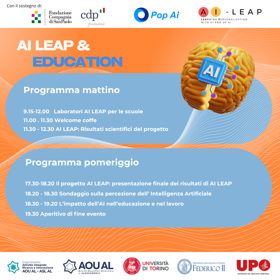 AI LEAP Final Event – Artificial Intelligence, Education and the Future AI LEAP Final Event – Artificial Intelligence, Education and the Future